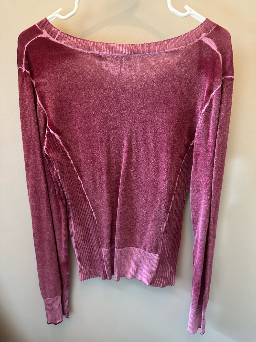 Daytrip Berry-Wash Ribbed Top - Picture 2 of 2